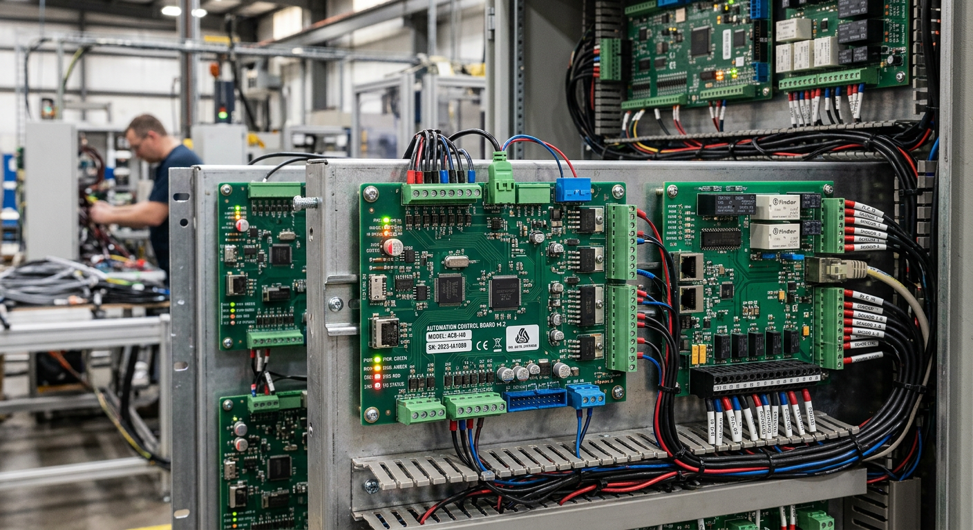 electronic printed circuit cards for industrial automation